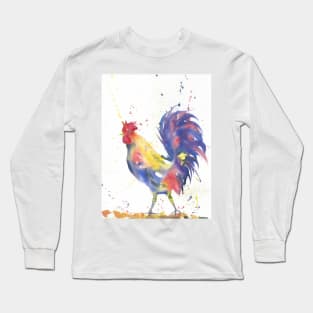 Rainbow Rooster Long Sleeve T-Shirt